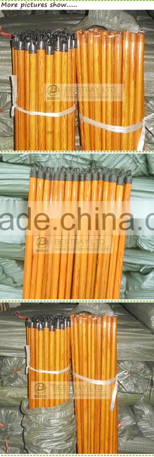 Cheap price wooden handle brush/long handle soft brush/wooden broom stick making machine