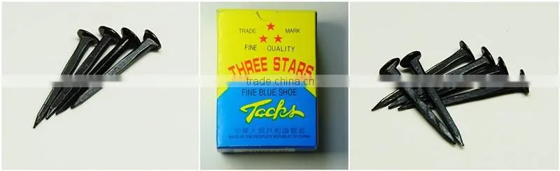 fine blue shoe tack nails/three star brand shoe tack naisl / Shoe Tack