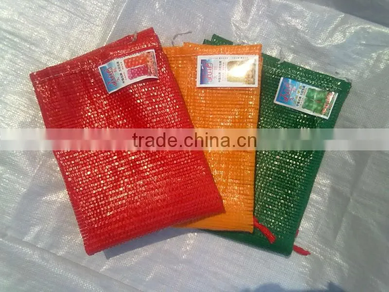 China Polypropylene Mesh Bag Net Sacks For Potato Onion Garlic Firewood