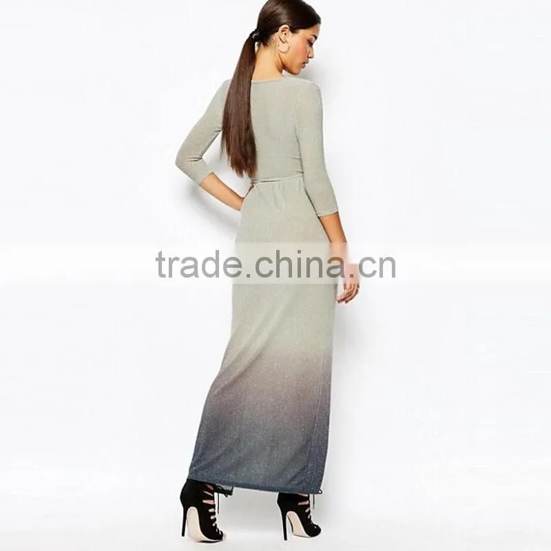 2017 Spring Sexy Maxi Dress Women Long Tie Dye Dress For Women HSD9991
