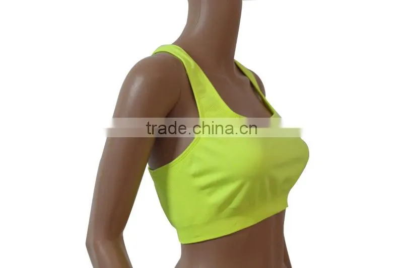Yellow summer ahh bra for yoga and sports