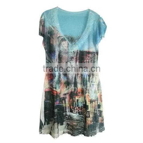 sublimation printed fabric for sportswear, swimwear