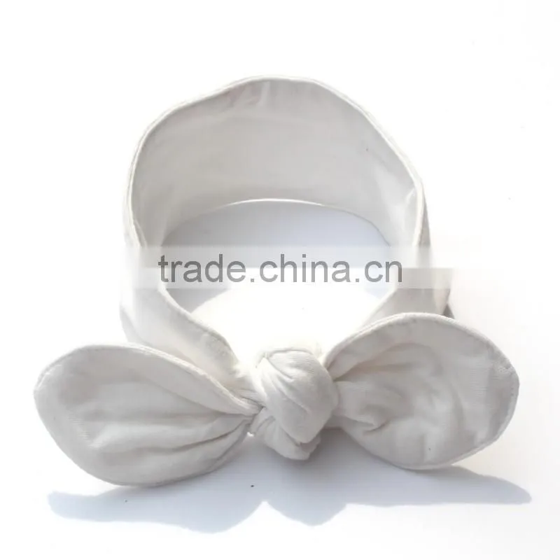 Girl Rabbit Headband Newborn Kids Cotton Elastic Hair Band Baby Top Headband