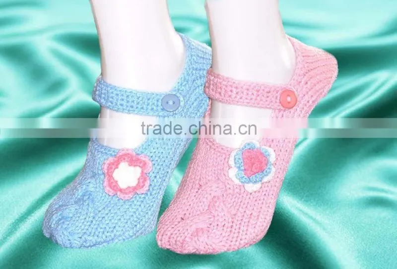 Custom kid crochet silpper shoes