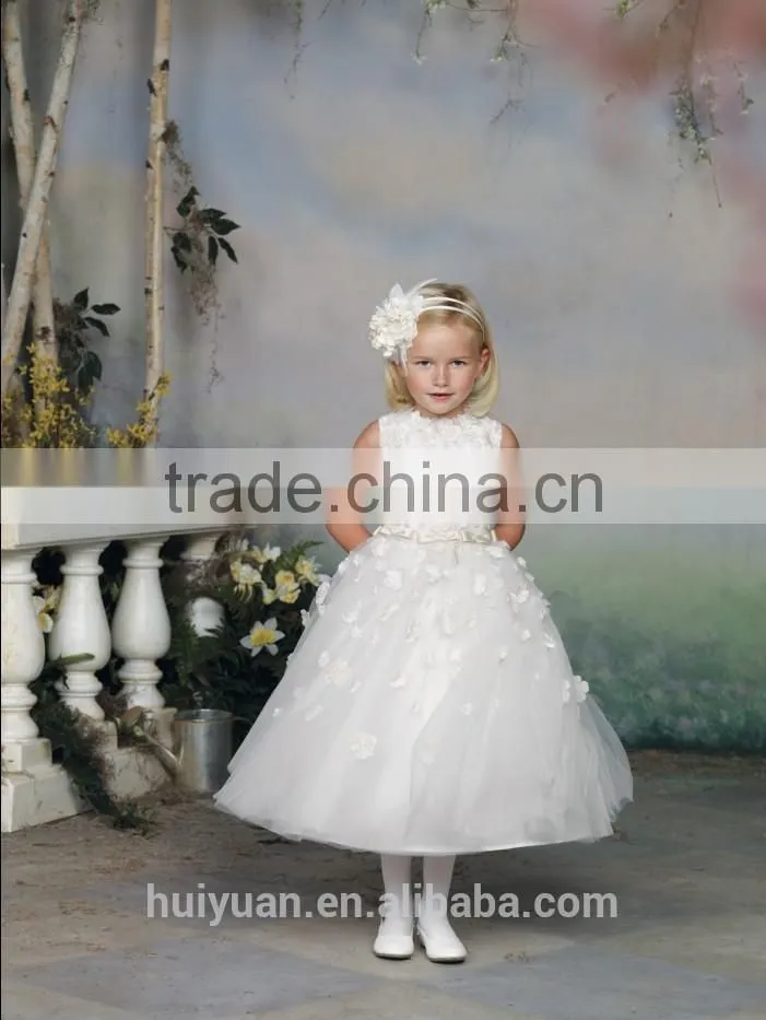fairy designs lace ankle length baby girl party dress