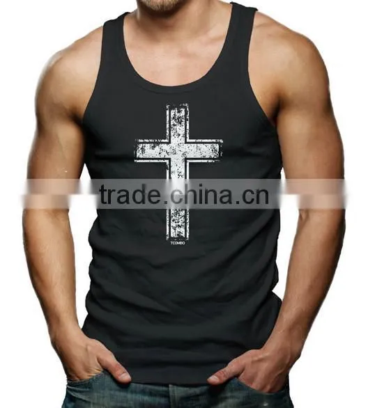 Alibaba china custom gym stringer tank top,blank gym mens stringer singlet wholesale