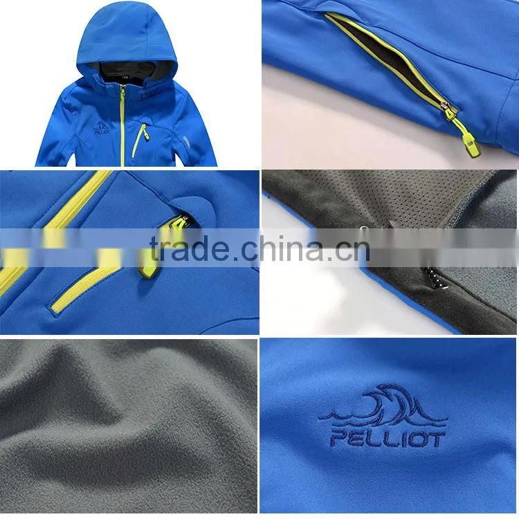 High Performance Breathable And Waterproof Children Winter Softshell Jacket