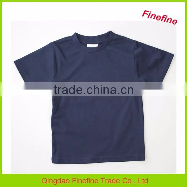 2017 Latest Girls Top Design Cotton Knitted Blank Printed Little Girl T Shirt