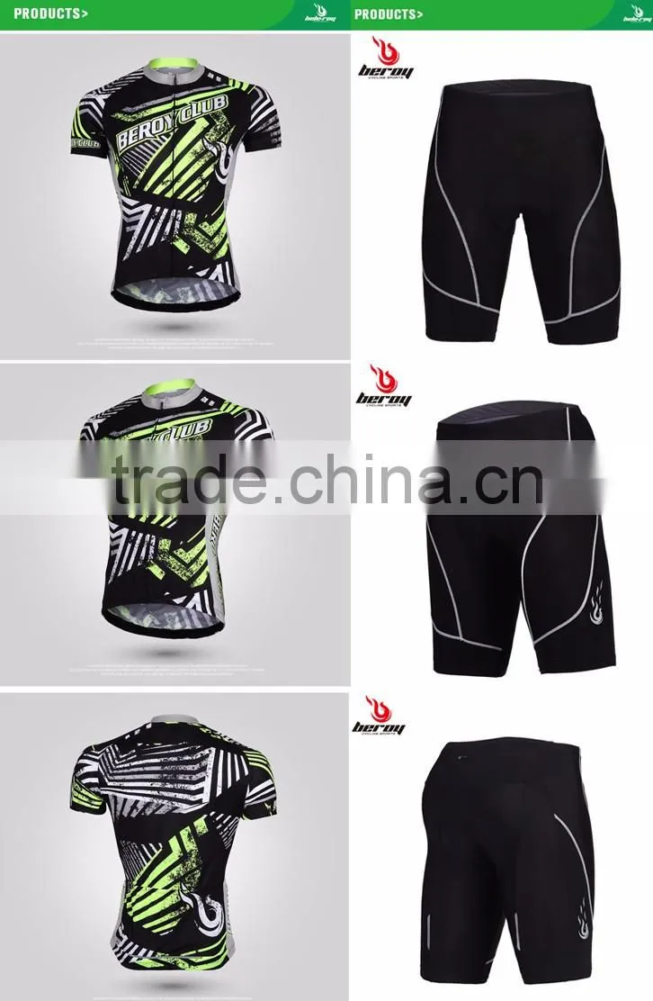 BEROY Hot selling and high quality quick dry colorful cycling jerseys sets,apparel men's cycling clothes