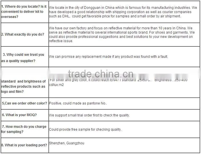 Silver Elastic Laser Cutting Reflective Heat Transfer
