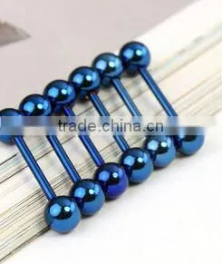 Tongue barbell acrylic tongue piercing rings