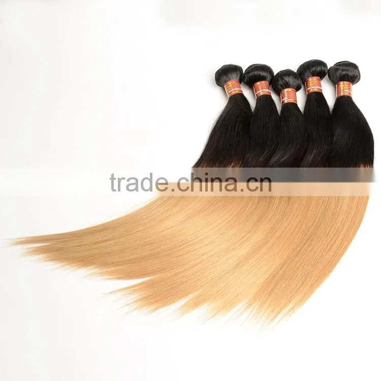 1B/27 Malaysian Human Hair Weaves Straight Wholesale Ombre Malaysian Hair Bundles Extension
