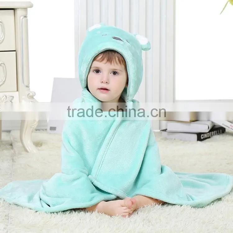 Animal hooded children blanket fleece super soft