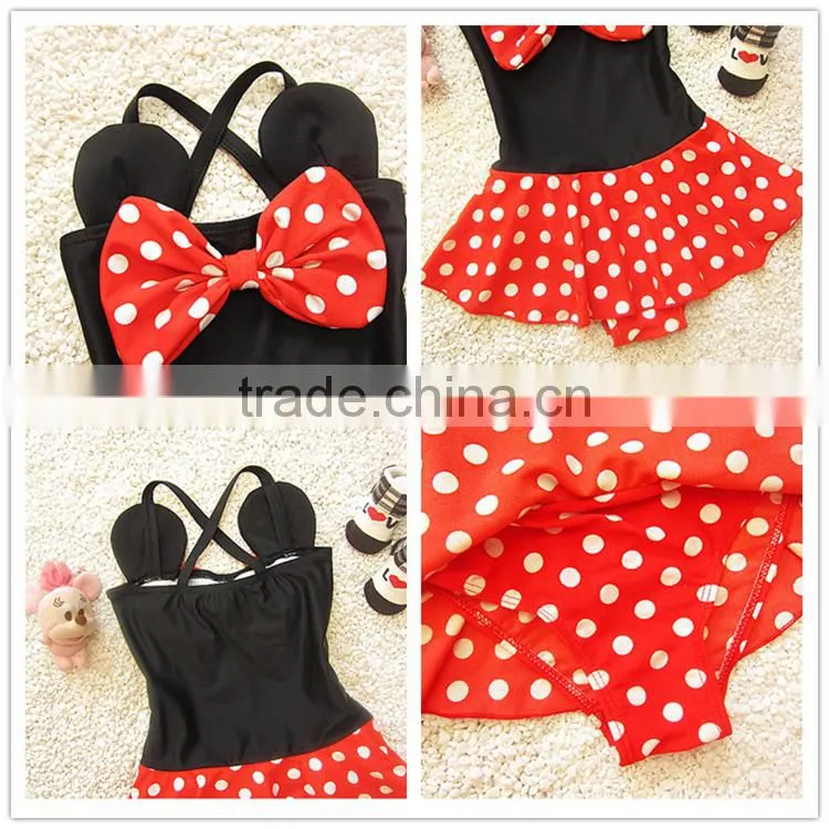 Fashion baby swimwear 1-6 years old kids girls swimsuit one piece
