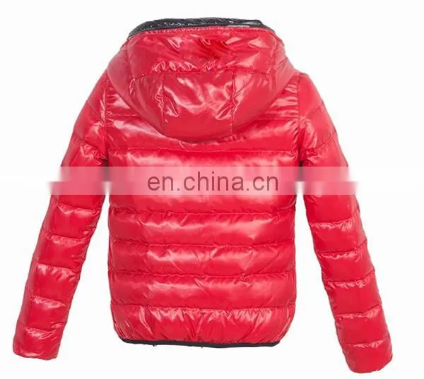 nylon shell children winter outdoor jacket 90% duck down fill