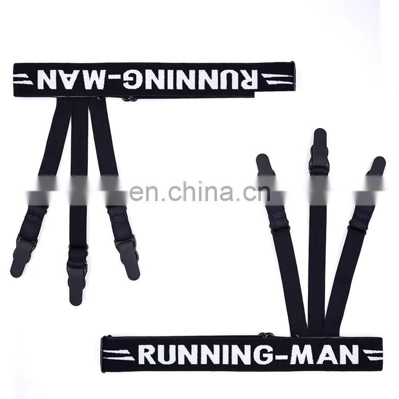 Wholesale mens new style shirt suspenders shirt stays holders
