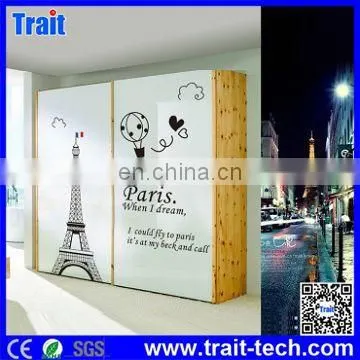 Top Selling DIY Removable PVC Decals Paris Eiffel Tower Pattern Wall Stickers,decorative stickers for wall