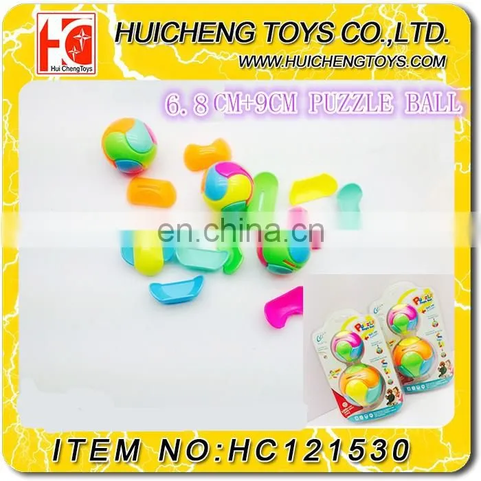 7PCS block juggling assembled 12.5CM flashing light glow music jumping ball promotion toys EN71