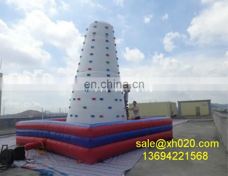 Air rock mountain inflatable rock climbing wall for kids & adults