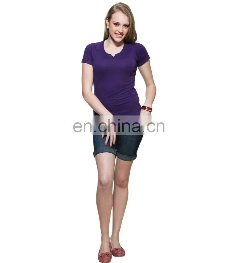 Blue Raglan Sleeve T-shirt Top quality cotton,female short sleeve raglan t shirt wholesale