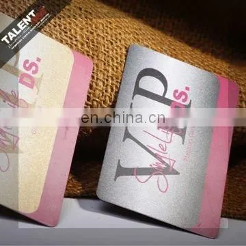 custom private design printed plastic vip business card