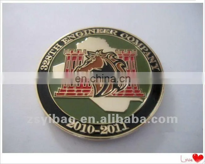 For new dawn action Survenir soft enamel coins with gold plated