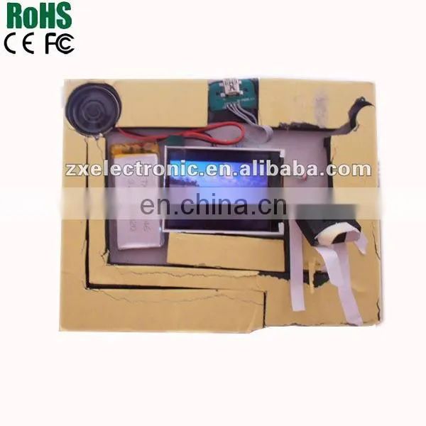 A4 Lofty customizd company annual advertise LCD greeting card