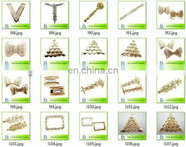 Wholesale triangle colorful acrylic rhinestone buckle for women sandal