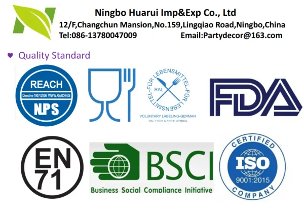 Ningbo Huarui products range and capacity
