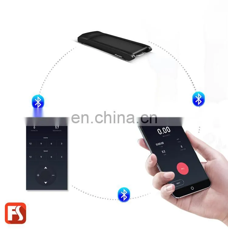 running & walking gym exercise machines treadmills for office fit with wireless remote control and bluetooth connecting