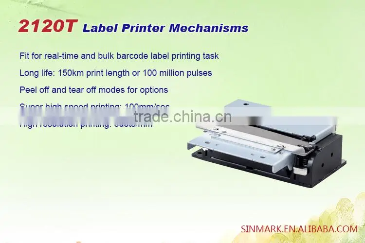 Retail sticker label printing machine /label printer mechanism