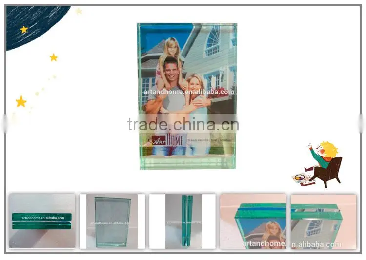 heavy glass photo frame