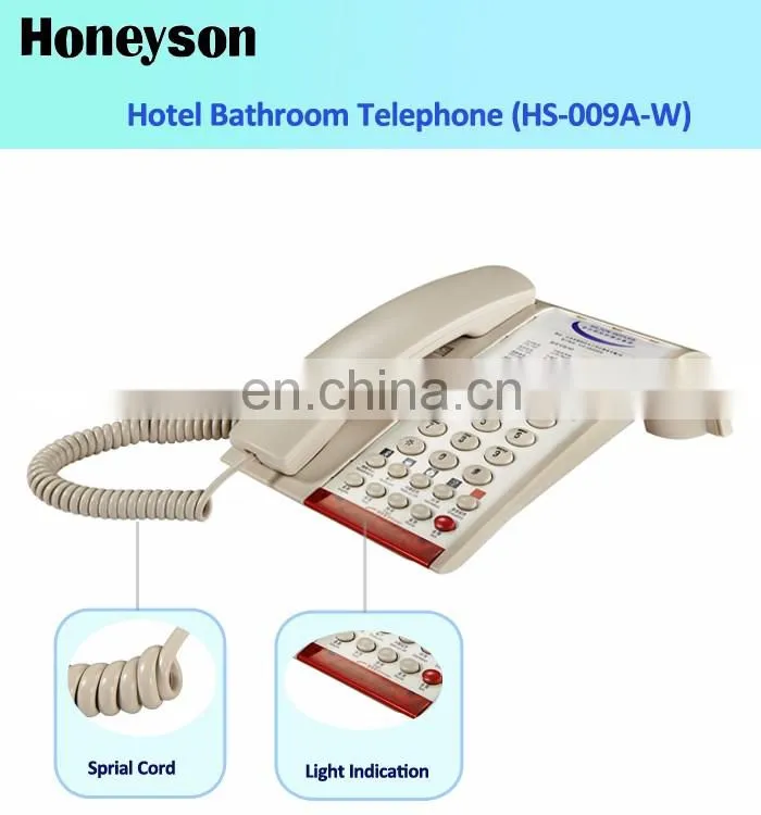 Honeyson new hotel room telephone set built in recorder