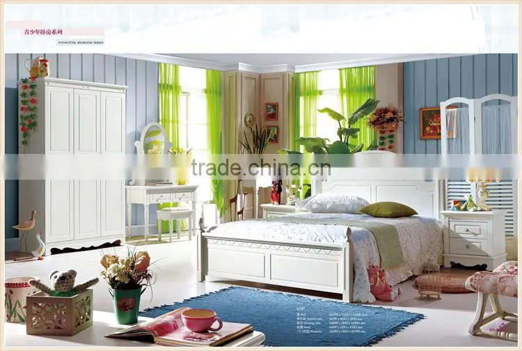 Wholesale Korean white bedroom furniture