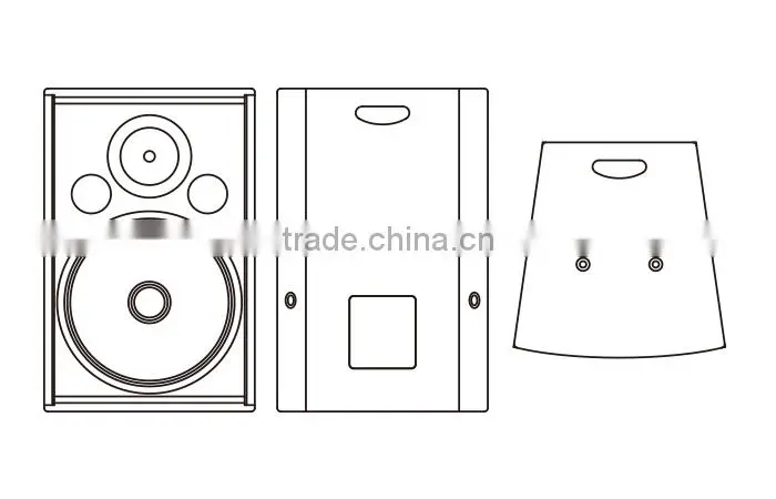 trade assurance, 10 inch passive 2-way full range loudspeaker, pro audio