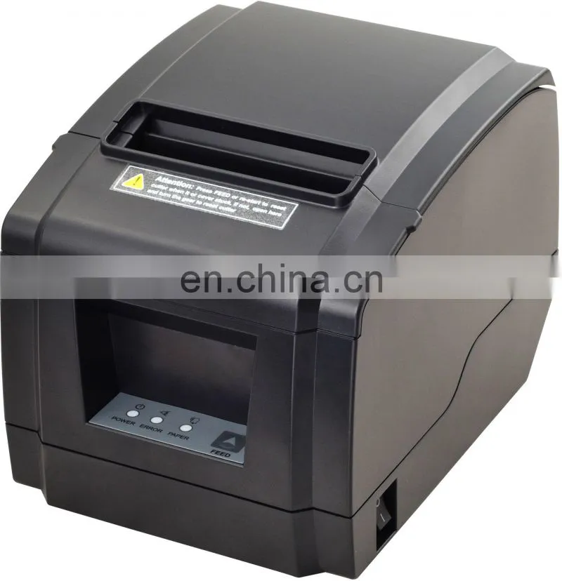 80mm Thermal Receipt POS Printer Kitchen Supermarket Sticker Machine High speed