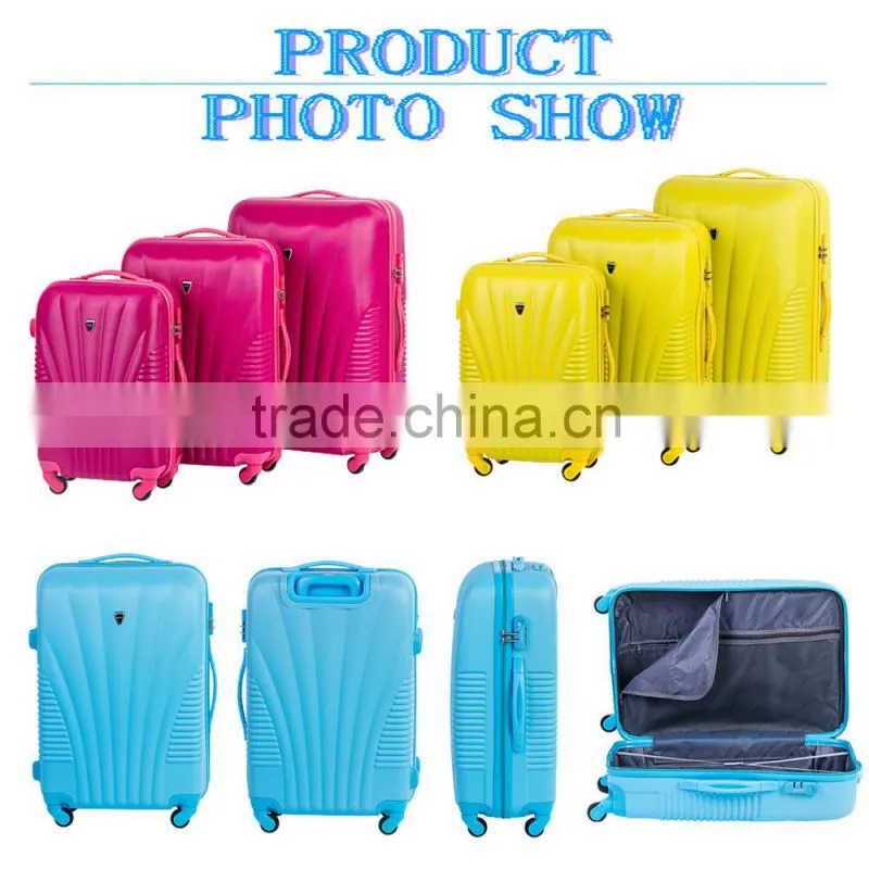 2015 in Russia market plastic urban abs trolley set