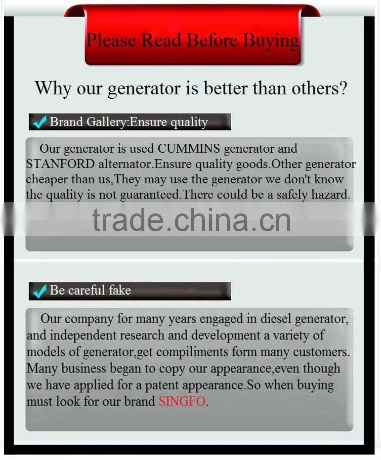 Global warranty open type diesel generator set 48KW