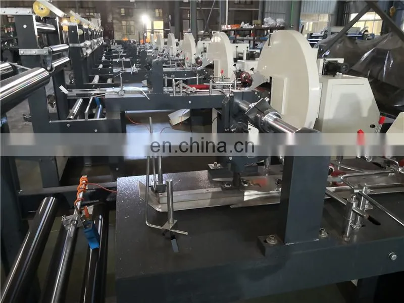 HD400E Automatic degradable v-shaped sharp flat bottom paper bag making machine