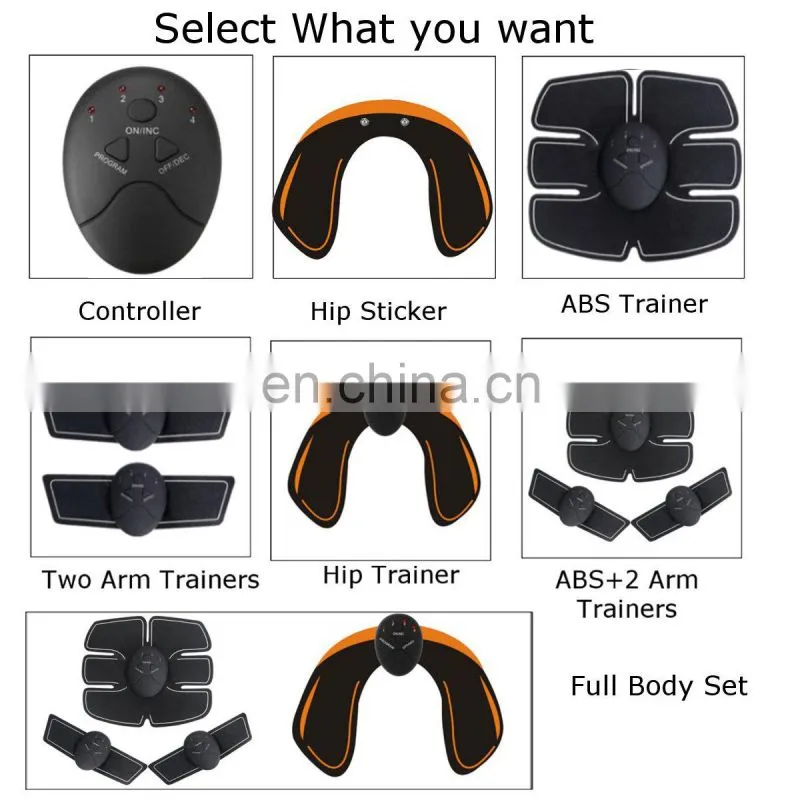 Ultimate EMS AB & Arms Muscle Simulator ABS Training Home Abdominal Trainer Set