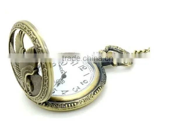 mechanical pocket watch with eagle design quartz pocket watch kids pocket watch