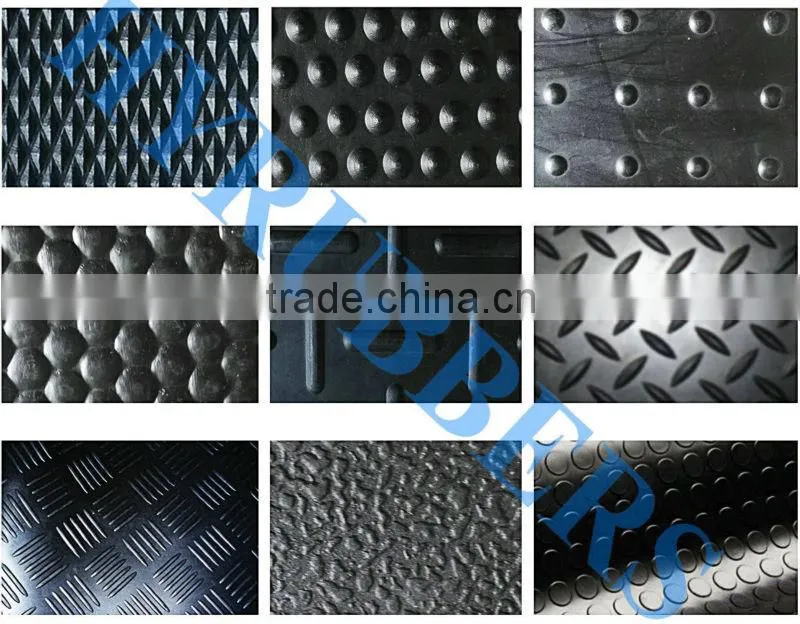 Rubber Horses small diamond rubber stable mat