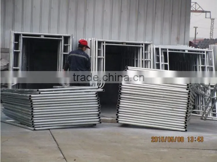 galvanized and color painted ladders and scaffoldings for formwork
