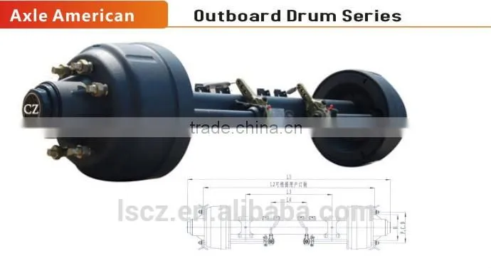 factory direct sale semi-trailer axle & auto spare parts