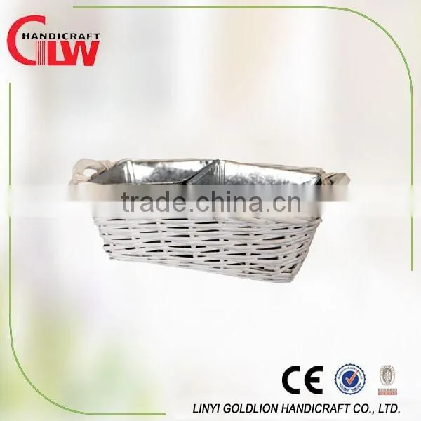 garden basket with handle, brown home garden, garden decor
