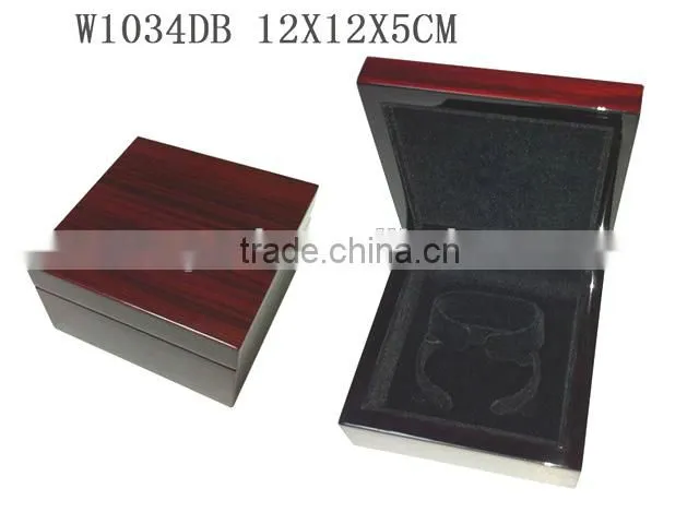 W1034ES Elegant Lacquer Earing Woonden Gift Packaging Box Velvet Lining