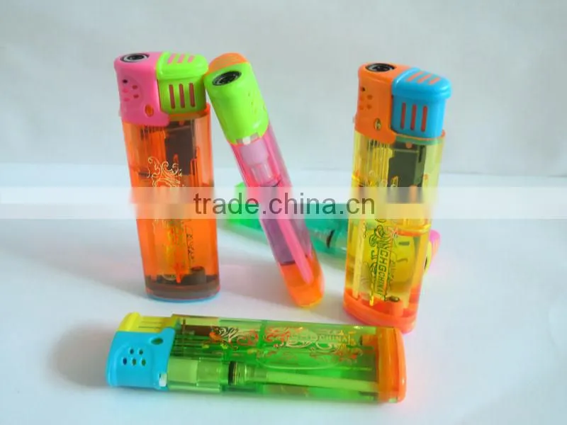 Five mix color gas refillable electric cigarette lighter windproof torch lighter