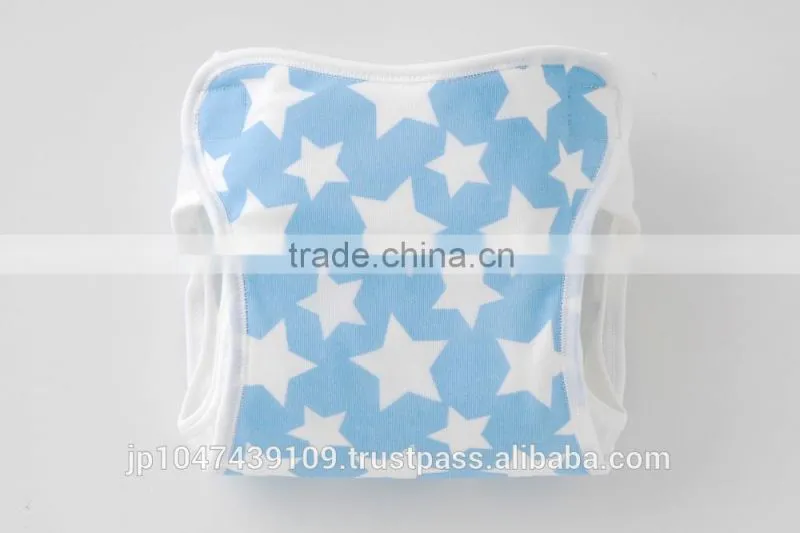 made in japan products high quality cute polka dot and star pattern baby cloth diaper cover for boys