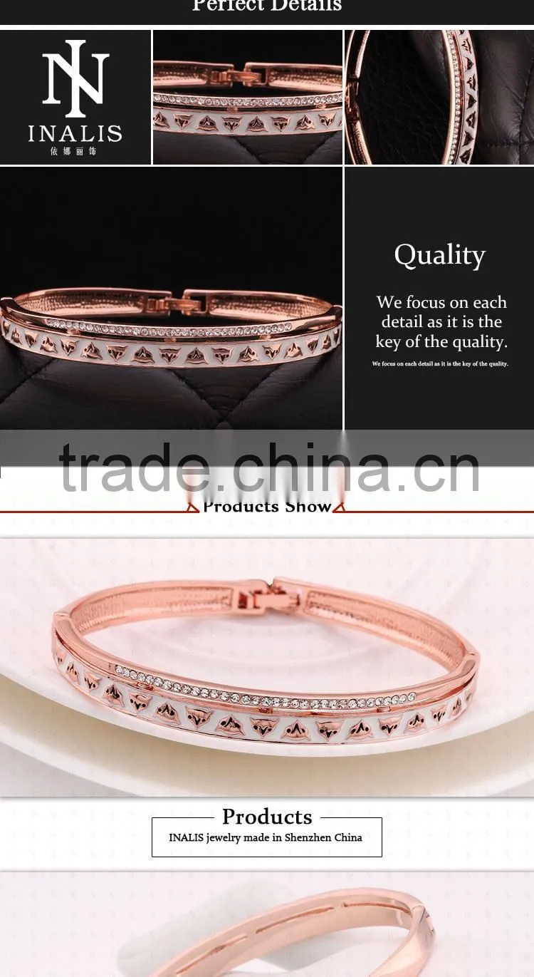 Unique SGS Verified 18K Gold Plating Fox Heads Design Palestine Bangle