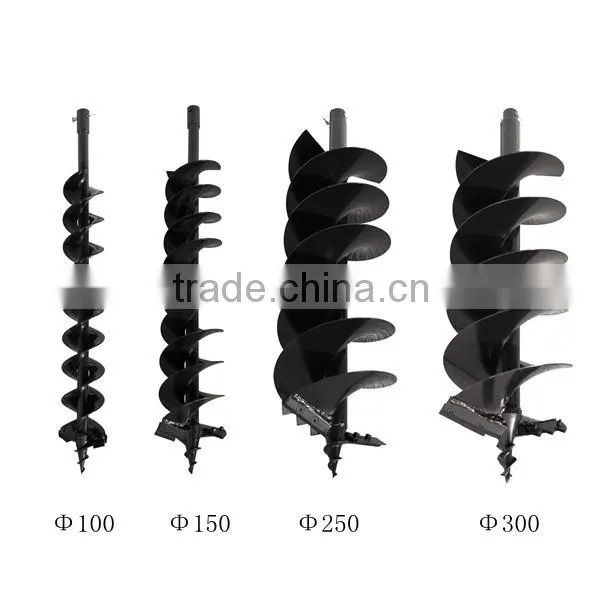 52cc gasoline earth driller machine with 100mm,150mm,200mm bit